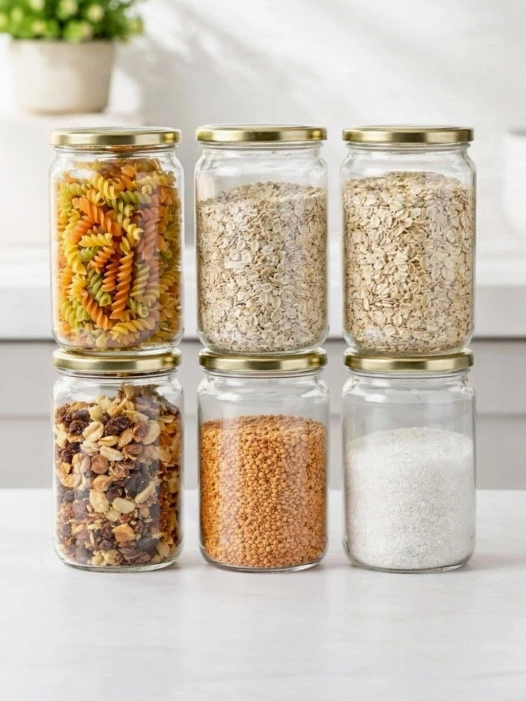Aura Transparent 2026 Glass Dishwasher Safe Jar Container
