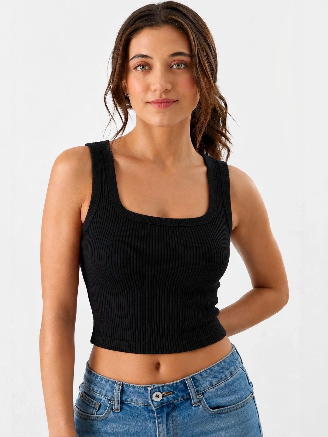 GLOWBERRY Cotton Crop Top
