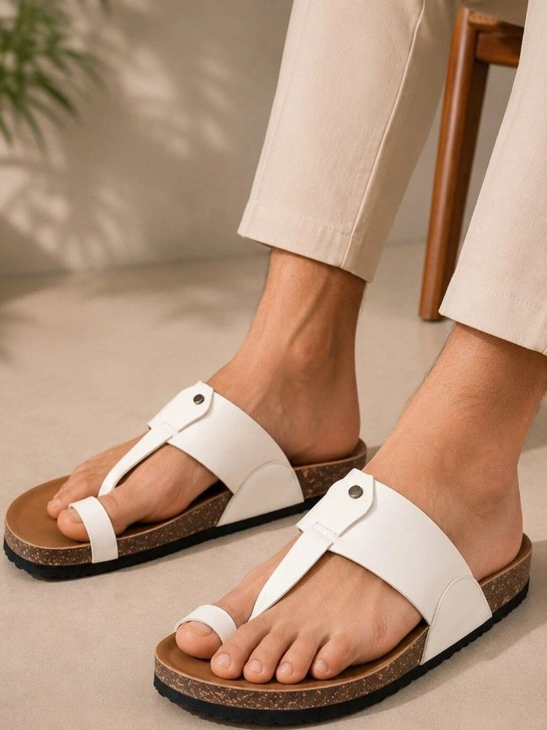 House of Pataudi Men Comfort Sandals