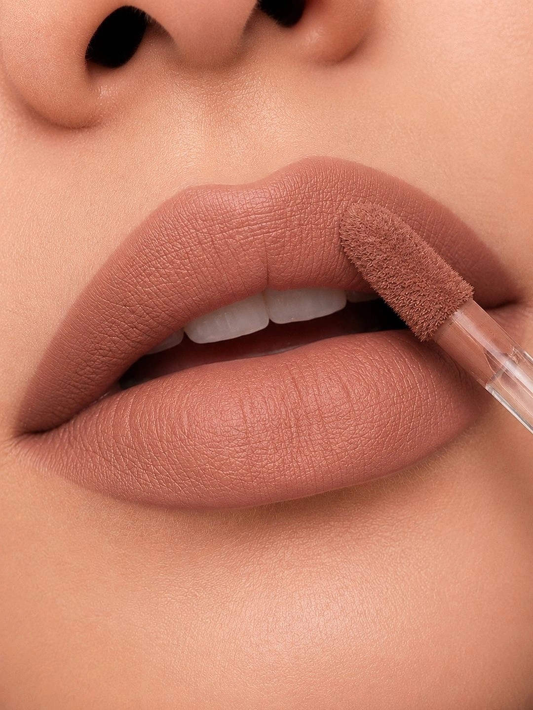 BELLABLOOM Long Lasting Matte Liquid Lipstick With Vitamin E - 5 ml - Carmel Brown