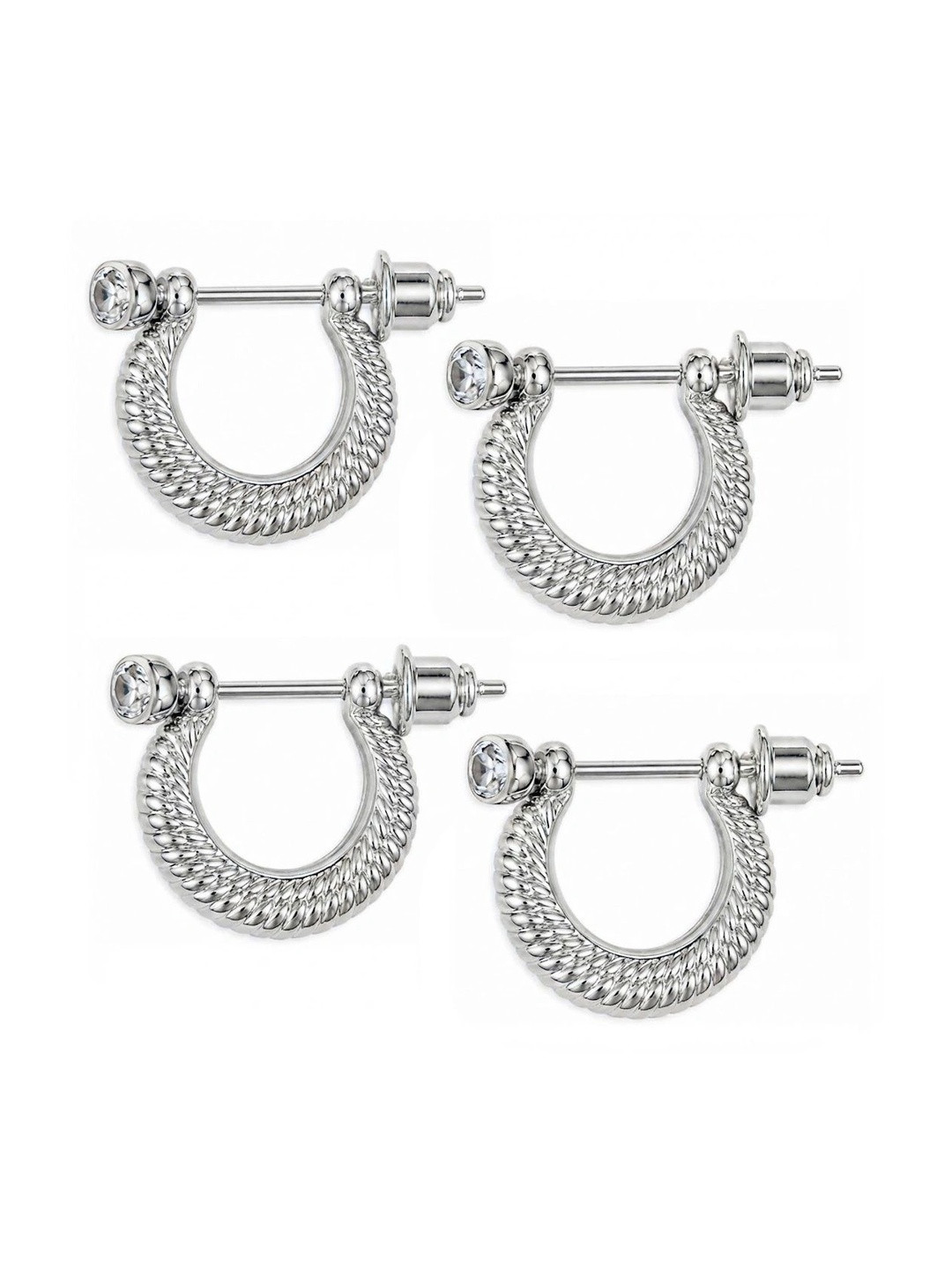 Uniqon Circular Half Hoop Earrings