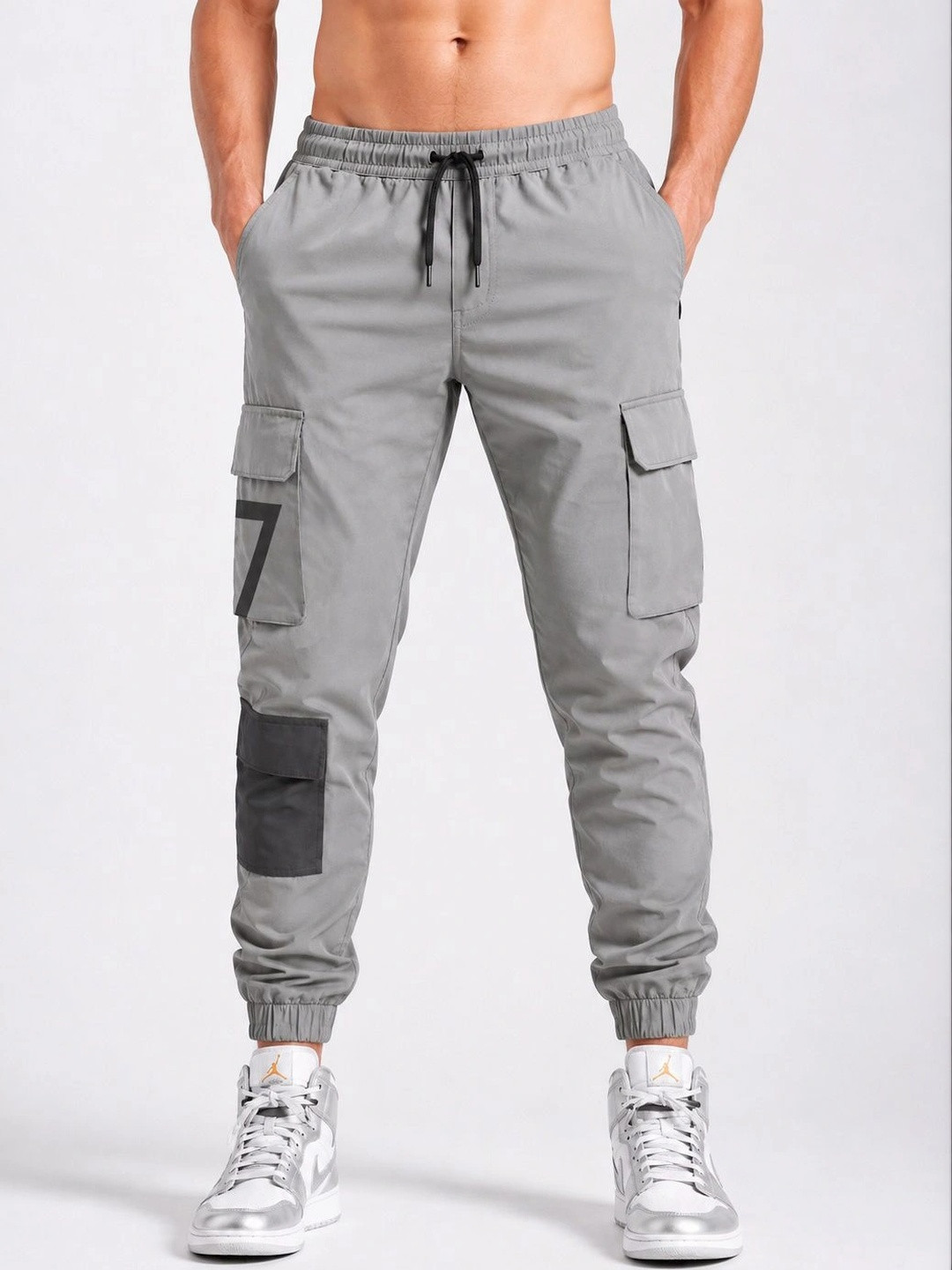Joggers Park Men Regular Fit Dry Fit Training Cargos