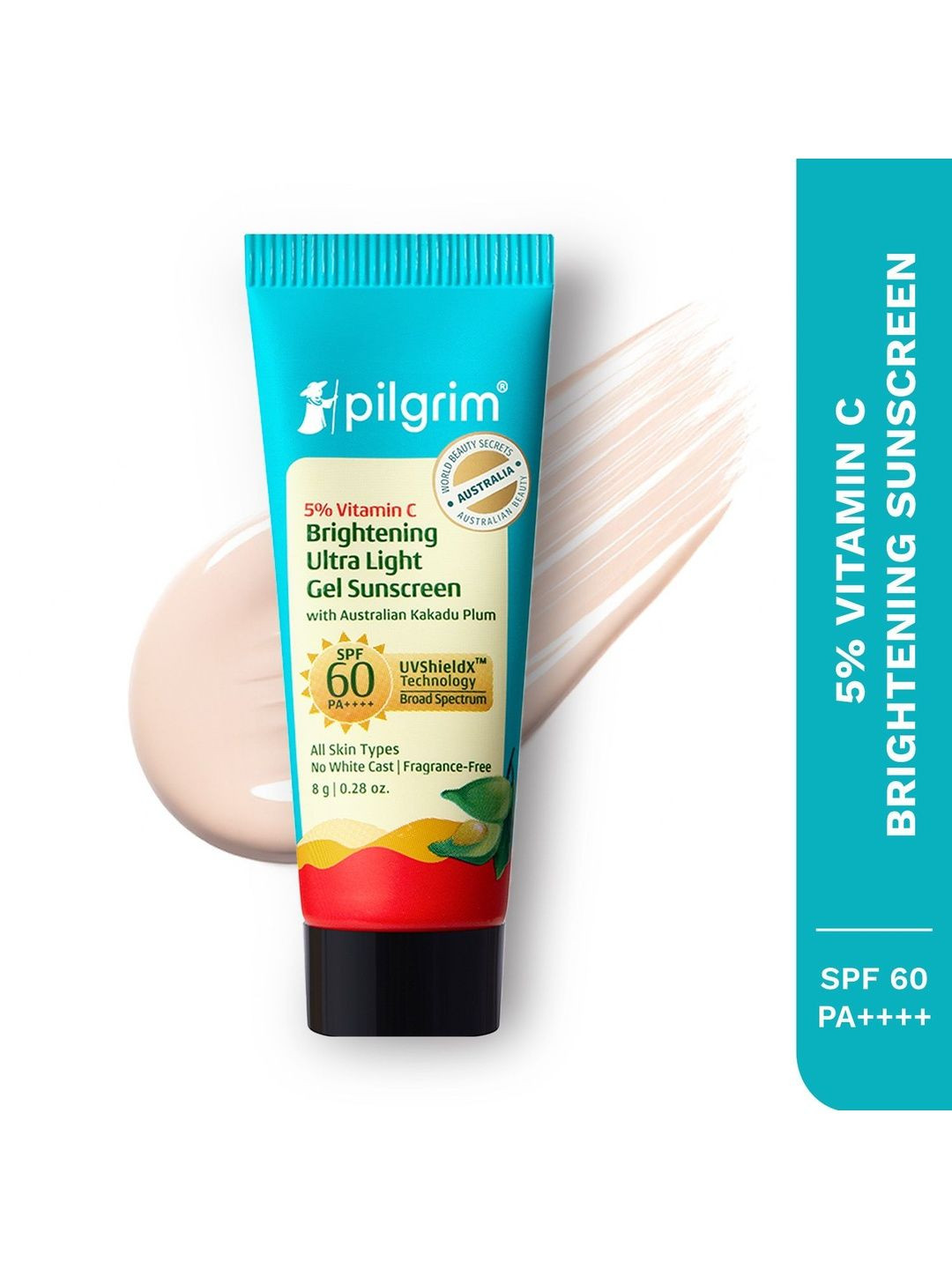 Pilgrim 5% Vitamin C Ultra Light Gel Sunscreen SPF 50 PA++++ - 8 g