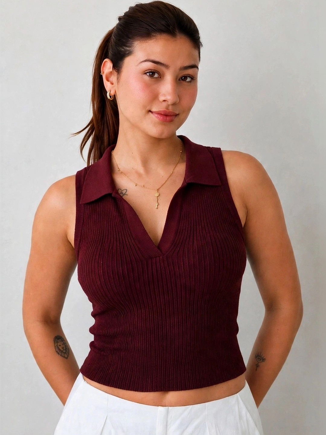 GLOWBERRY Cotton Crop Top