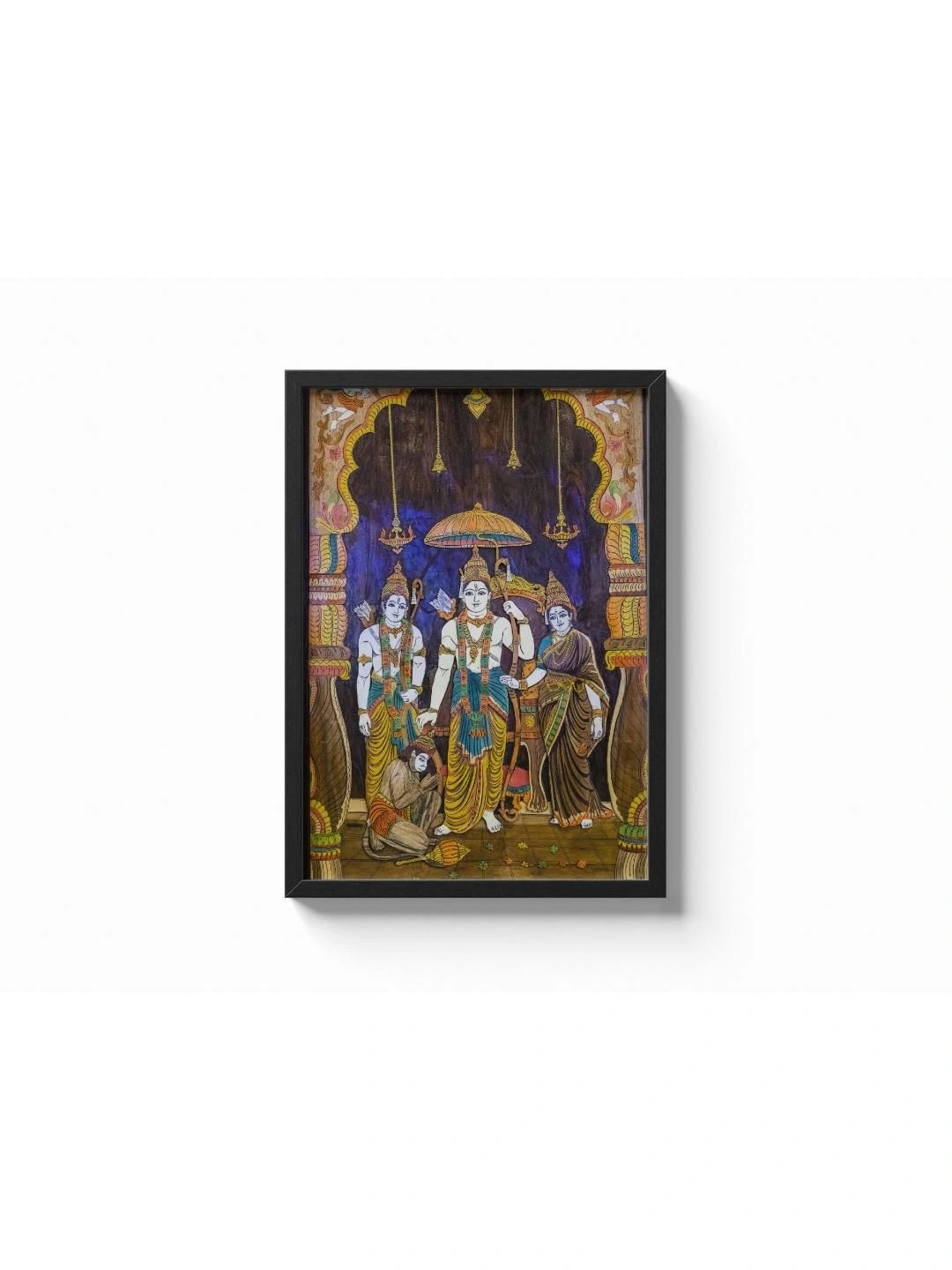ARTOLIC Black Single Piece Synthetic Wood Religious Wall Paintings