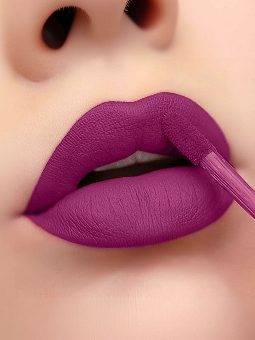 BELLABLOOM Smudge-Proof Long-Lasting Matte Waterproof Liquid Lipstick - 5ml Dark Pink