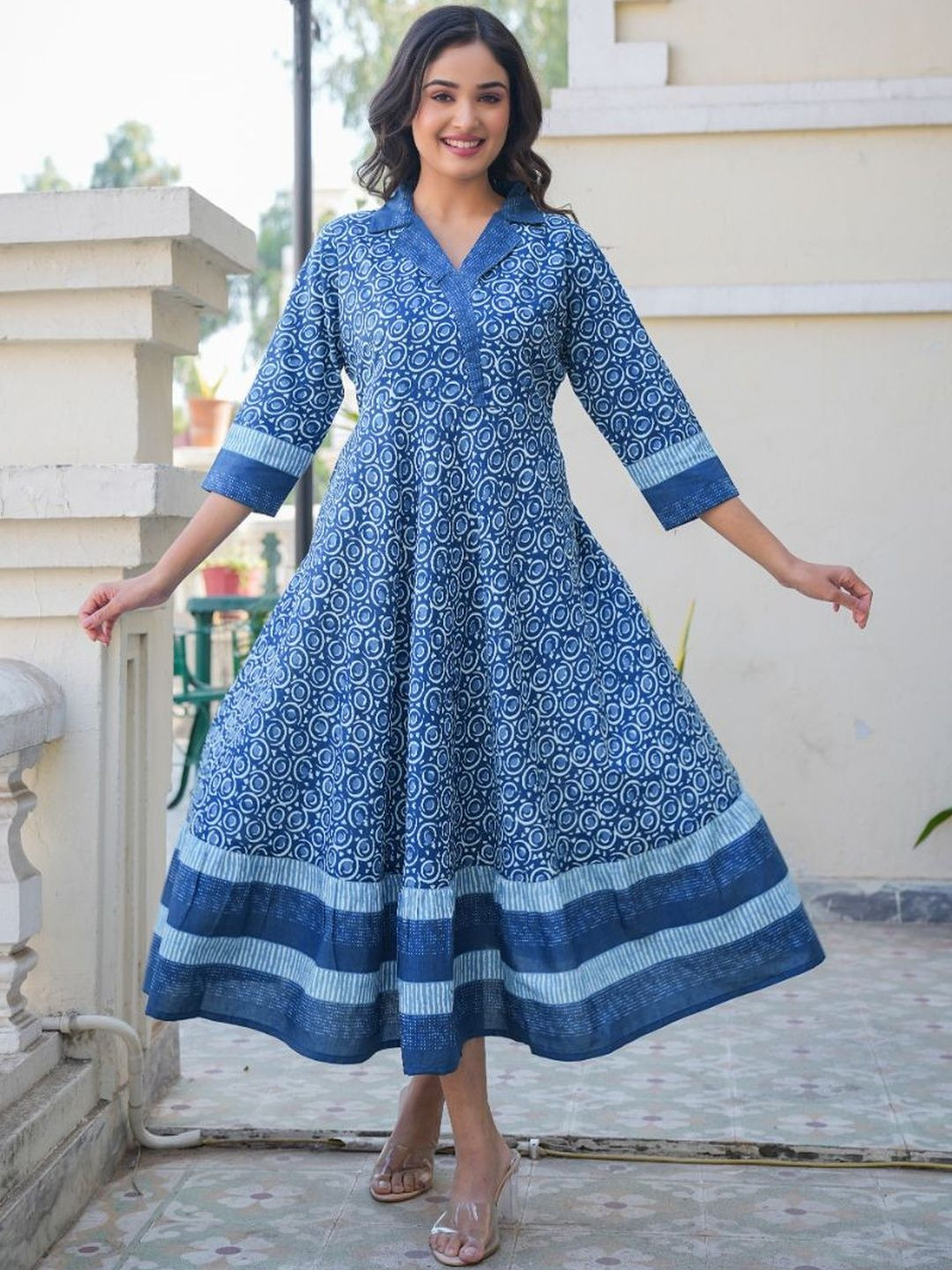 KALINI Women Cotton A-Line Dresses