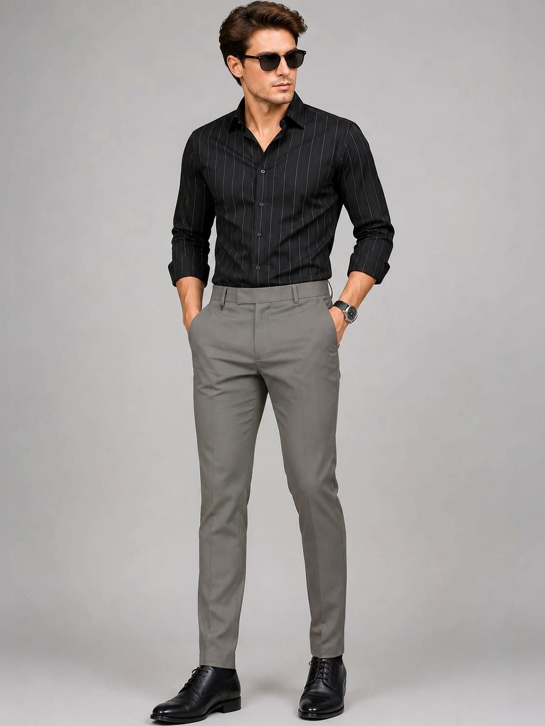 Moudlin Men Classic Easy Wash Trousers