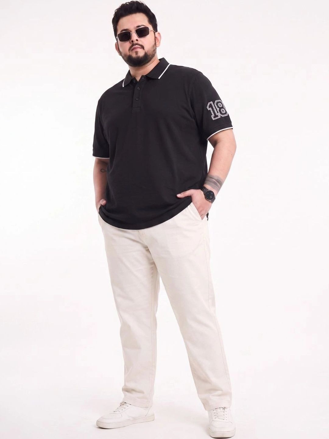Toodle Plus Men Brand Logo Polo Collar T-shirt