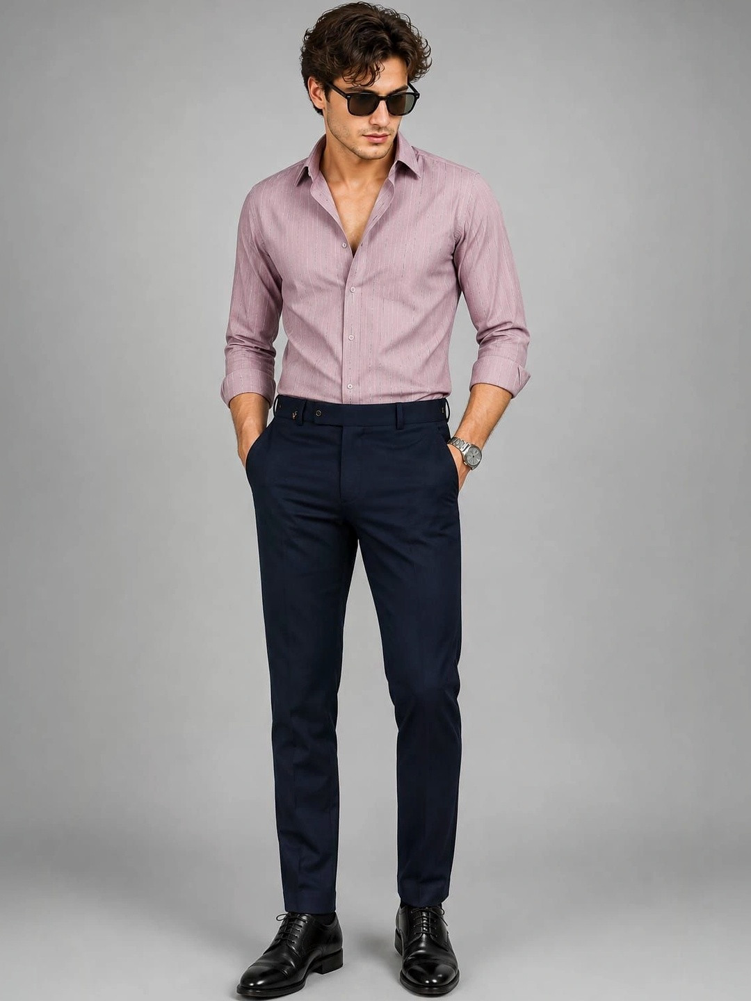 Moudlin Men Classic Easy Wash Trousers