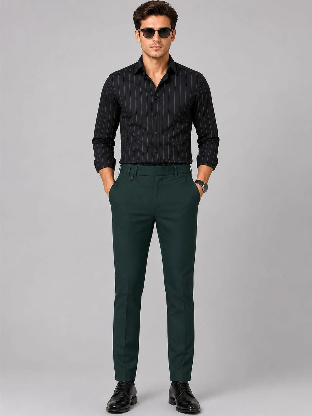 Moudlin Men Classic Easy Wash Trousers