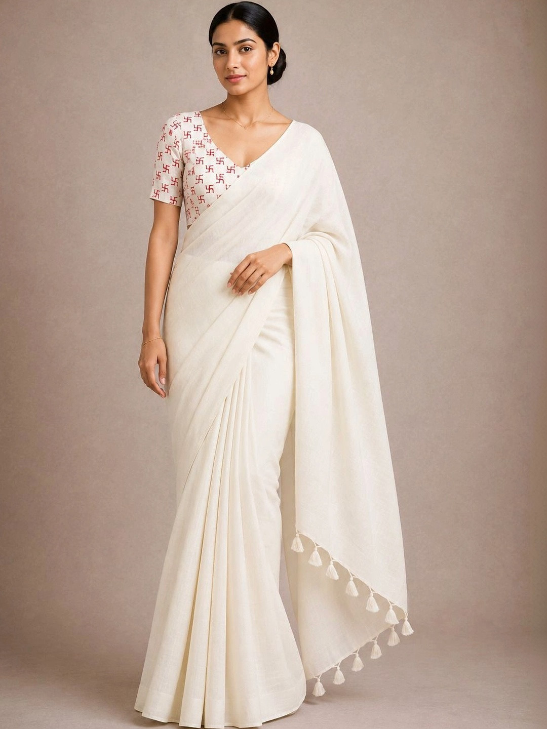 READYMART Kalamkari Pure Cotton Saree
