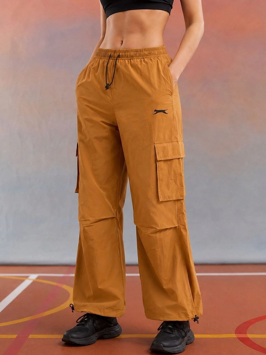Slazenger Women Wide Leg Dry Fit Training Cargos