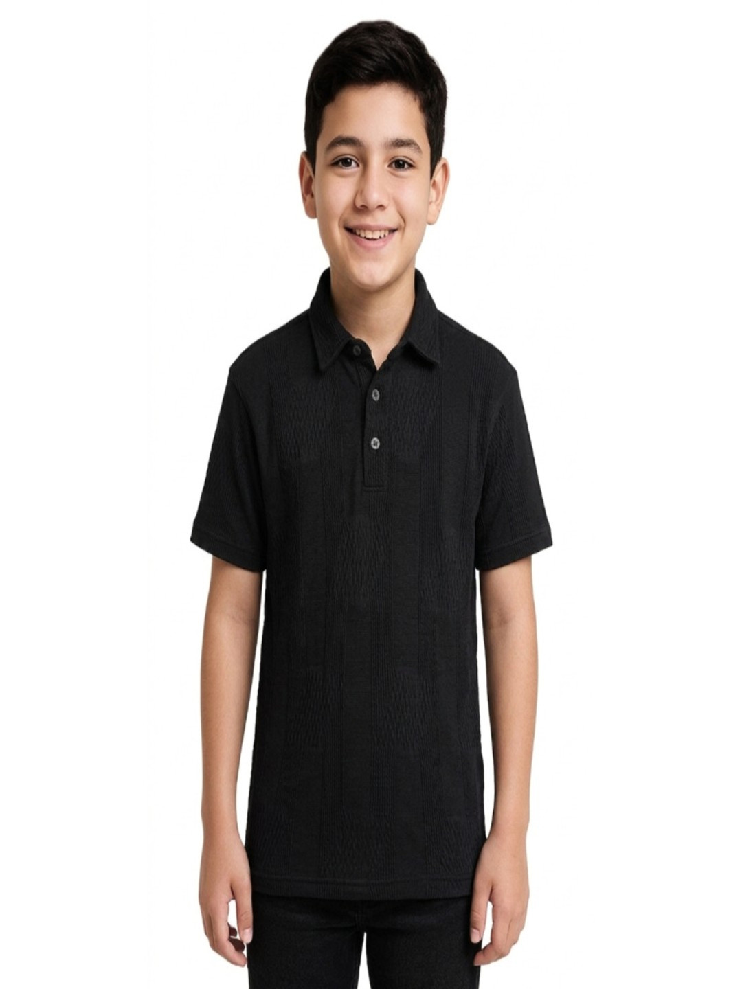 CAVIO Boys Solid Polo Collar T-shirt
