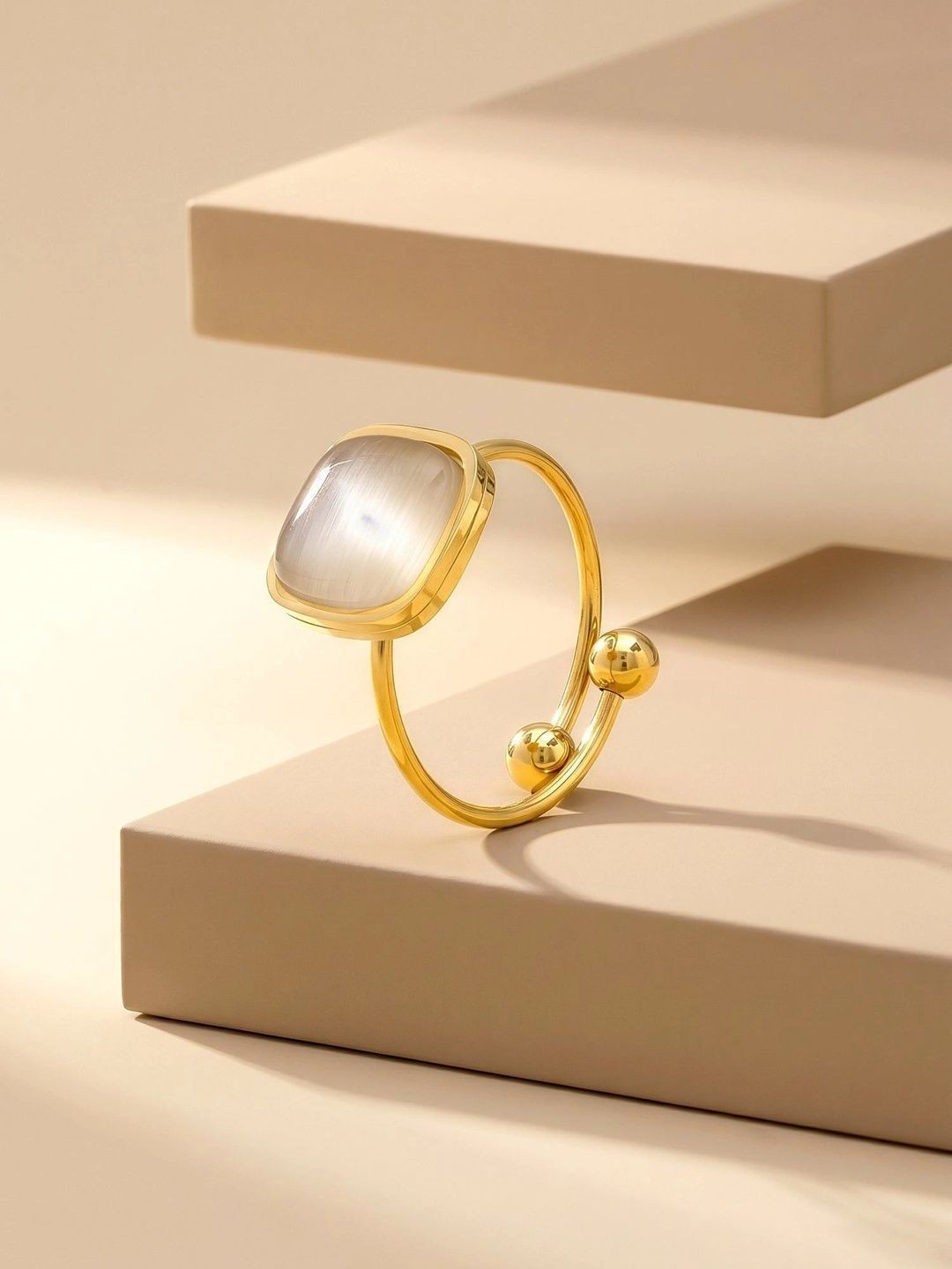 IXIA by Giva Women Gold-Plated Finger Ring