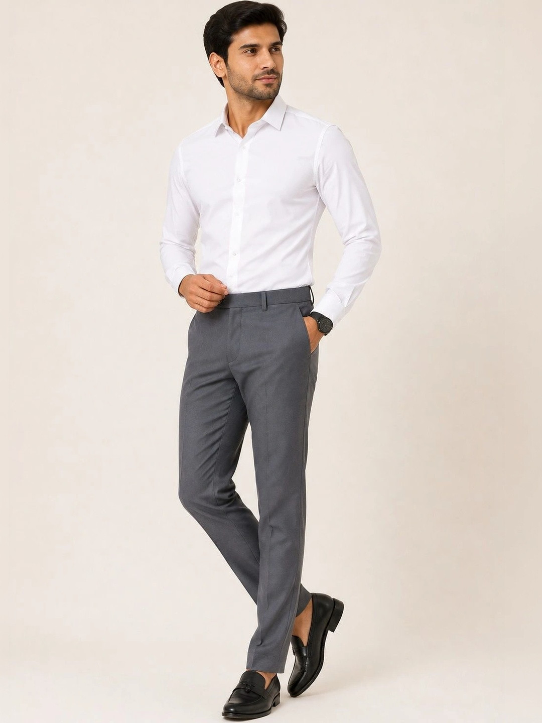 SZN Men Pleated Trousers