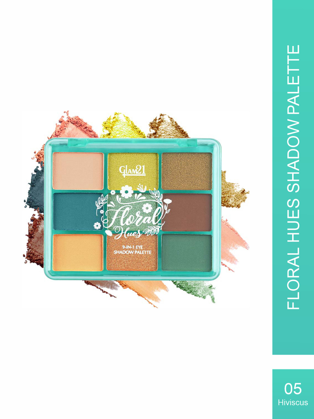 GLAM21 Floral Hues Eyeshadow Palette - 7.2g - Hibiscus 05