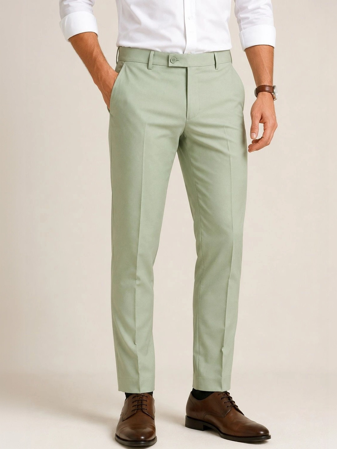 SZN Men Pleated Trousers