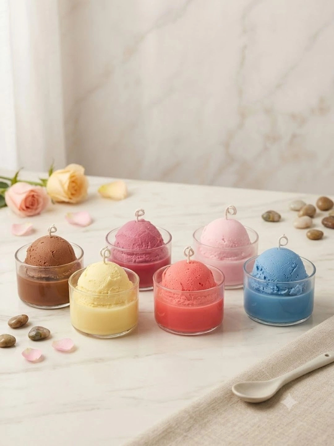 DAZOR Ice Cream Scoop Candles