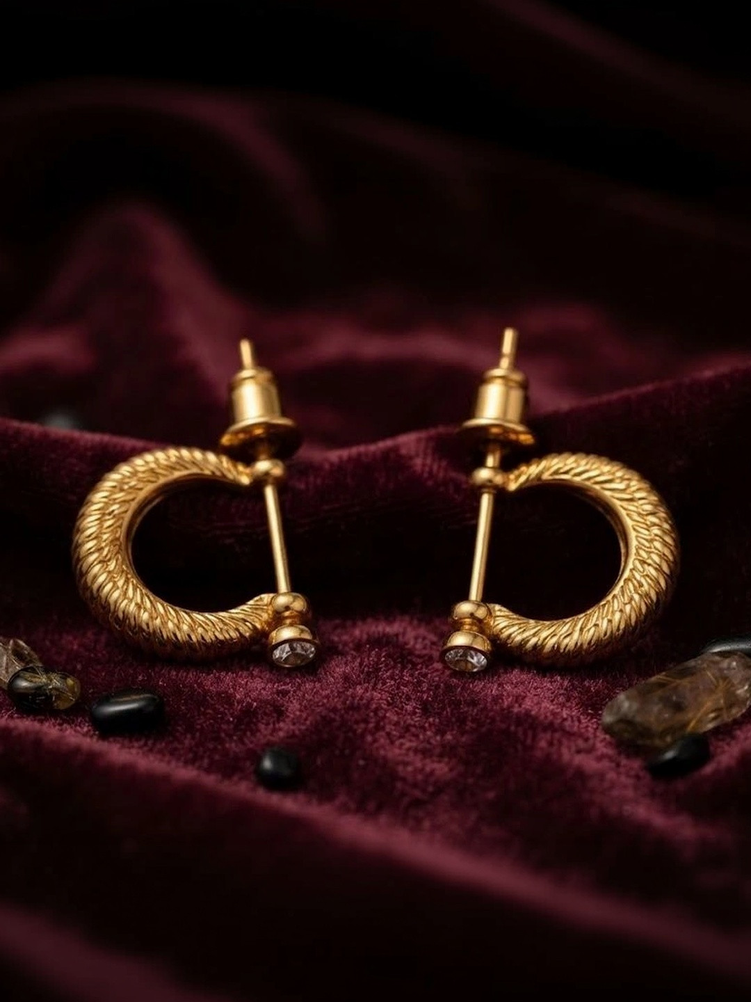 Airtick Circular Half Hoop Earrings