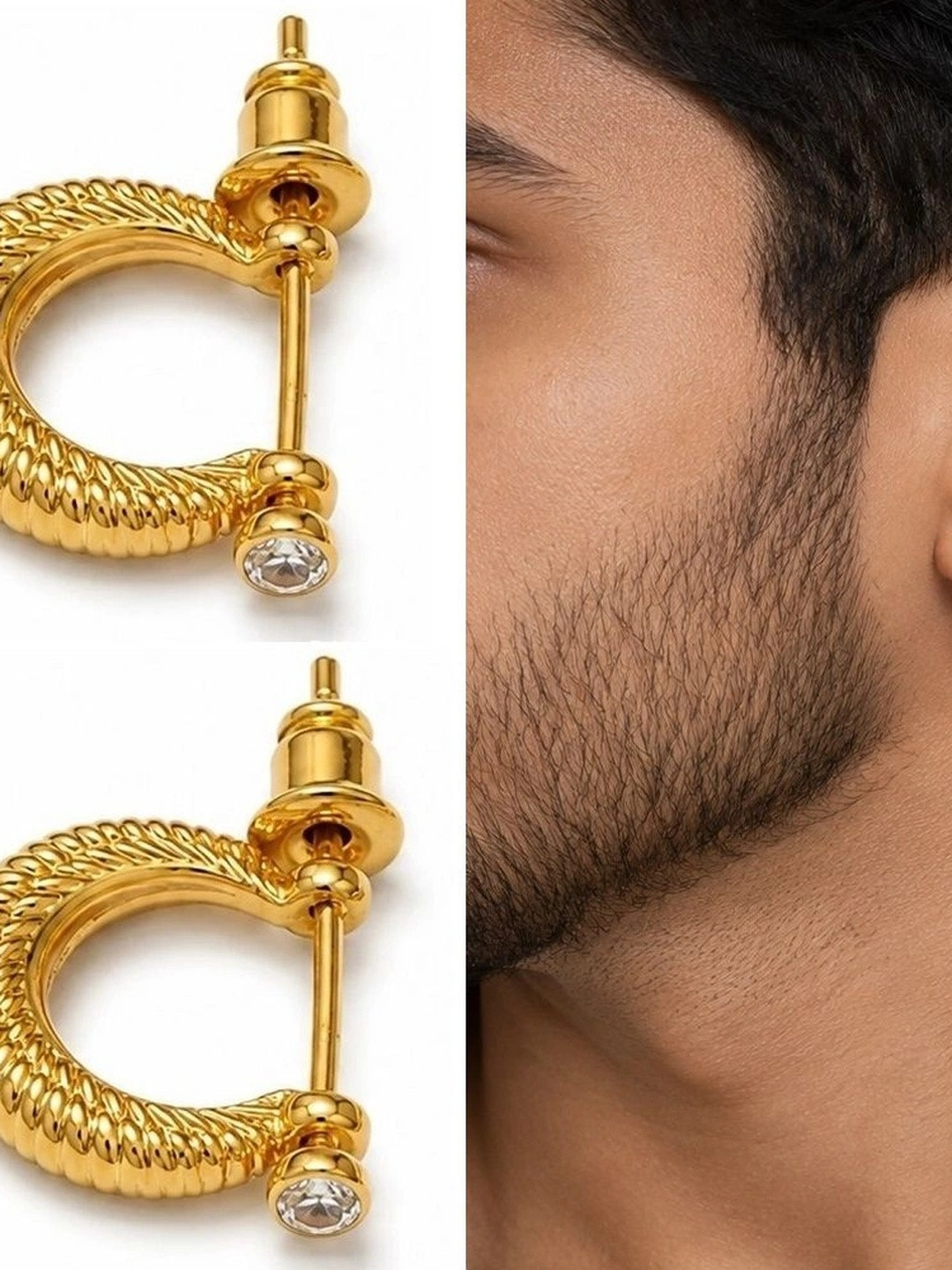Airtick Circular Half Hoop Earrings