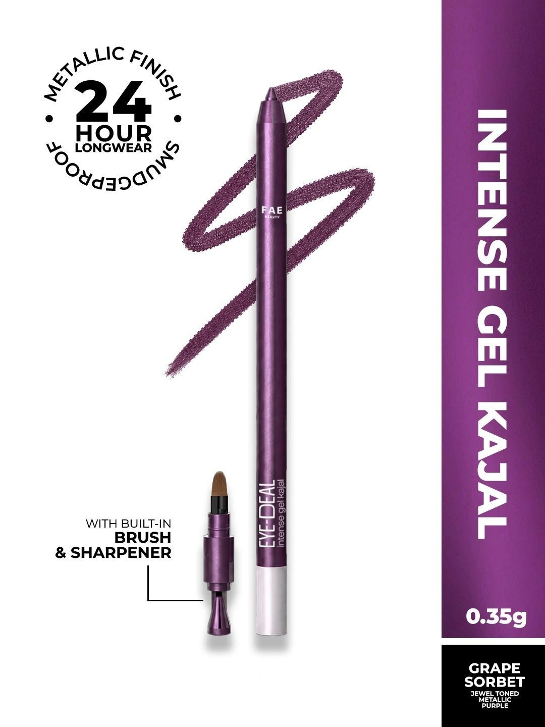 FAE BEAUTY Eye Deal Metallic Kajal-24H Intense Gel Formula