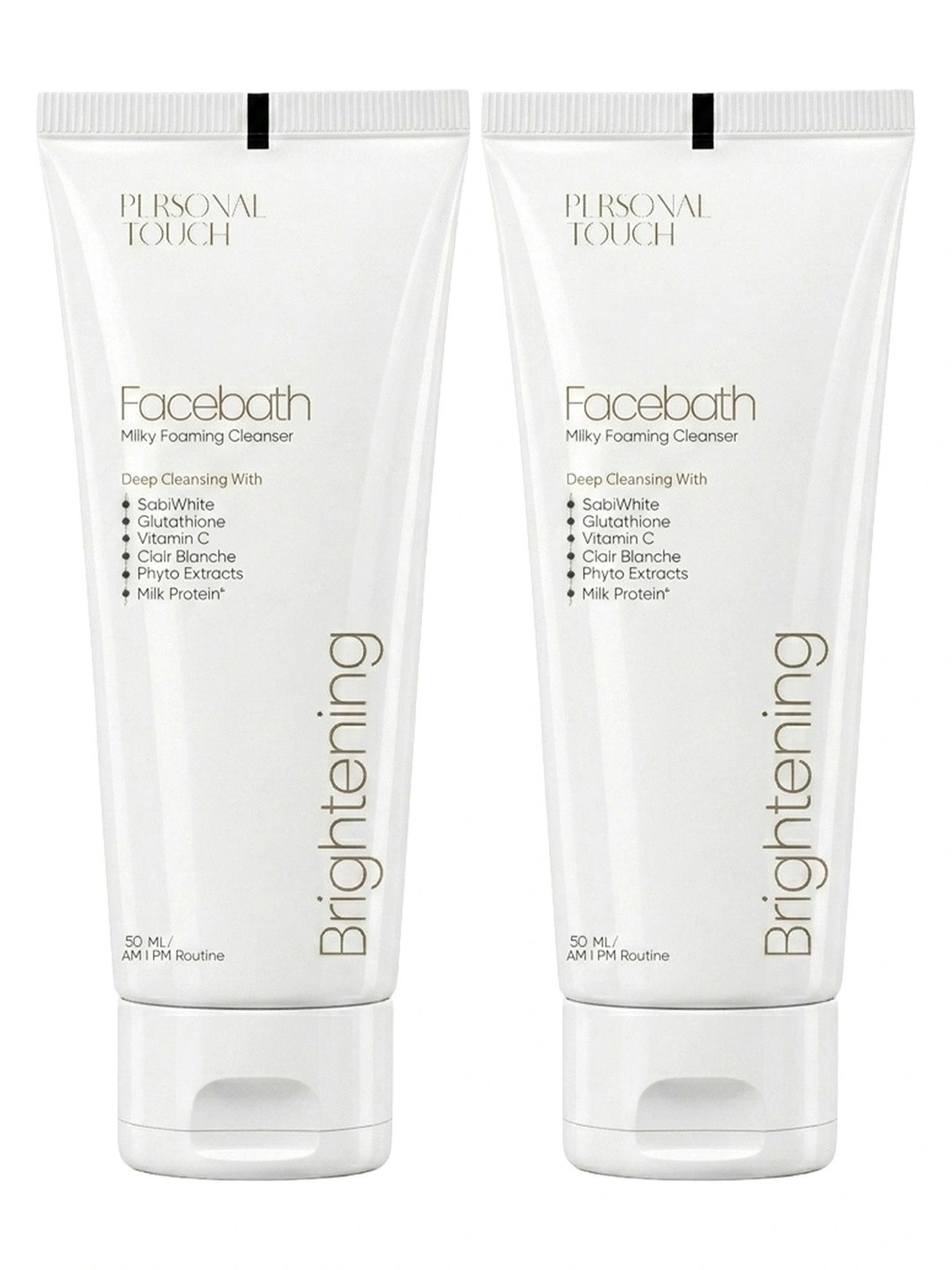 Personal Touch Skincare Set Of 2 Deep Cleansing Facewash With Glutathione - 50 ml Each