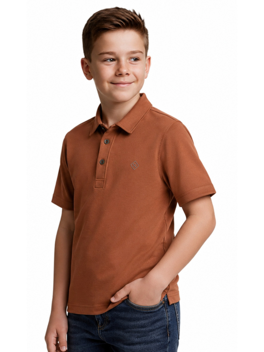 CAVIO Solid Regular Fit Polo Collar T-shirt