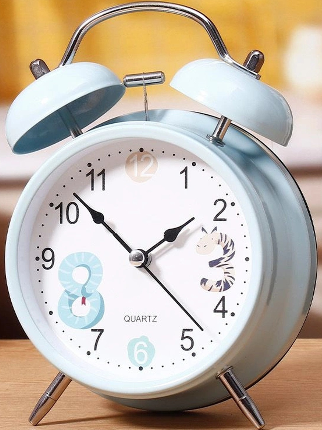 Archies Blue Printed Contemporary Alarm Clock