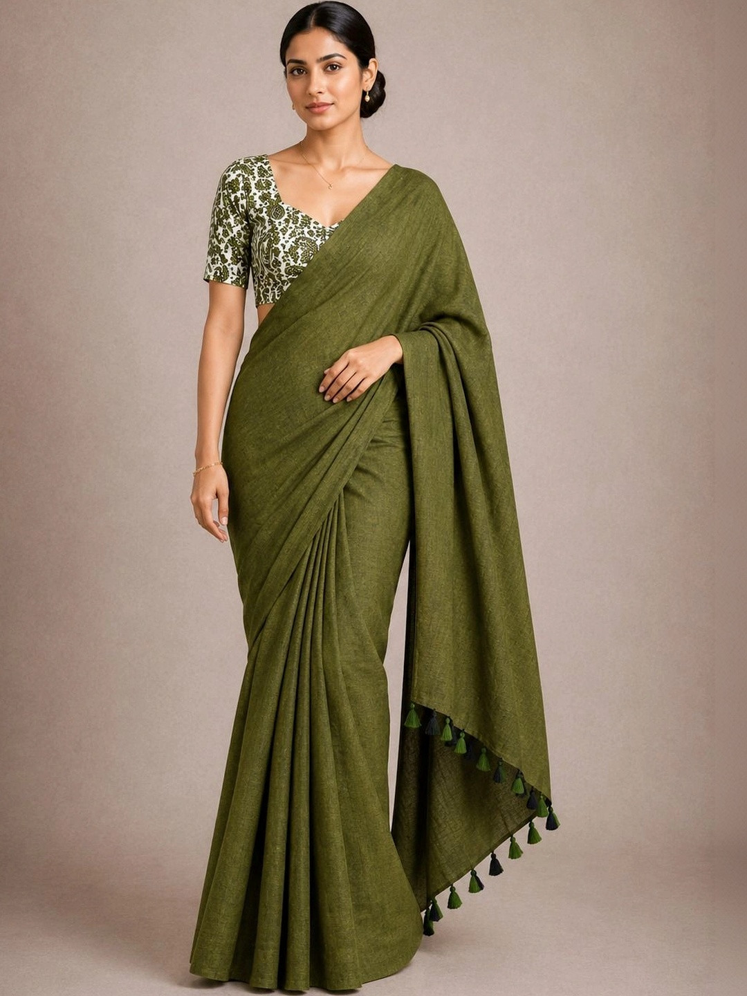 READYMART Kalamkari Pure Cotton Saree