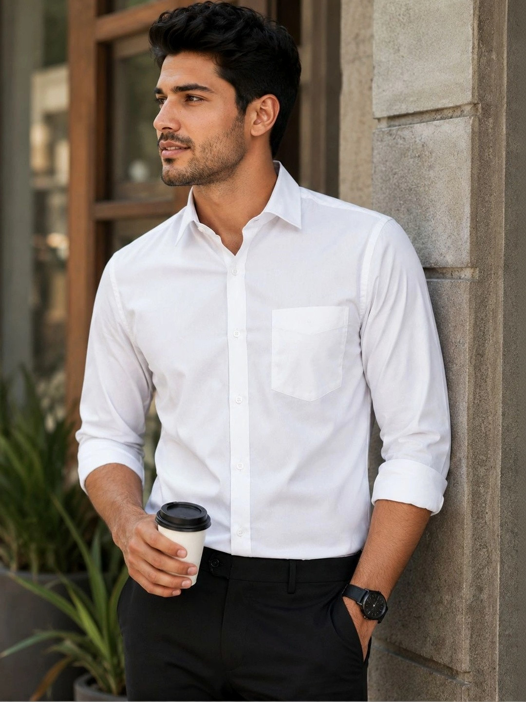 SZN Men Slim Fit Casual Shirt
