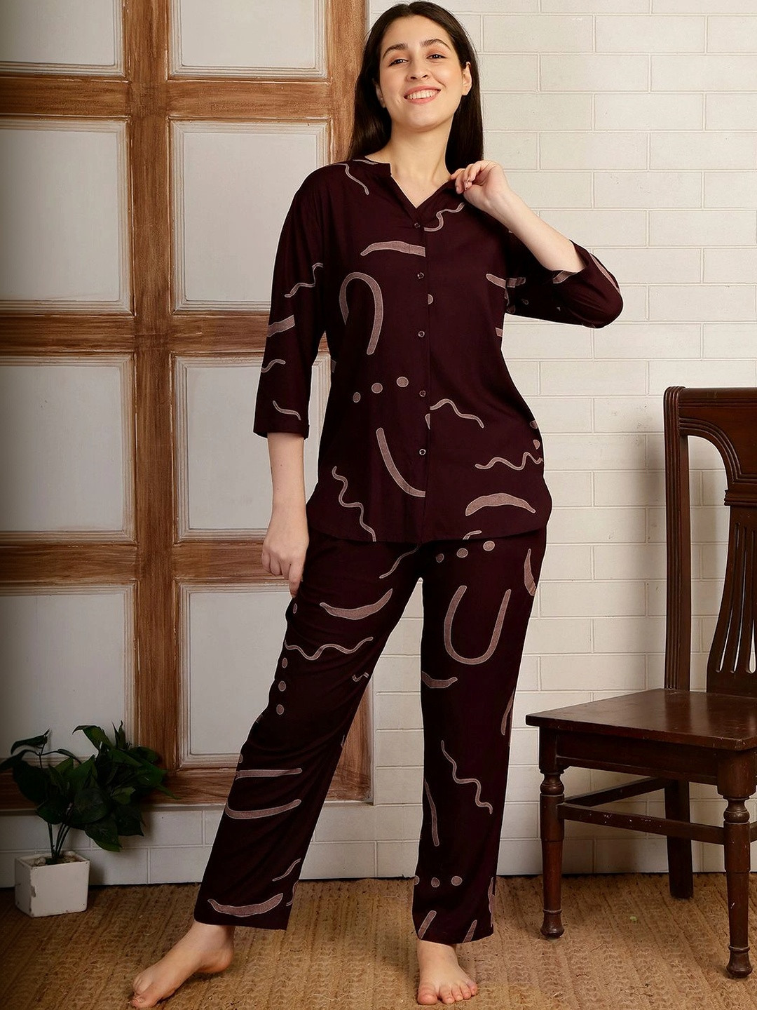 Smarty Pants Women Printed Night suit