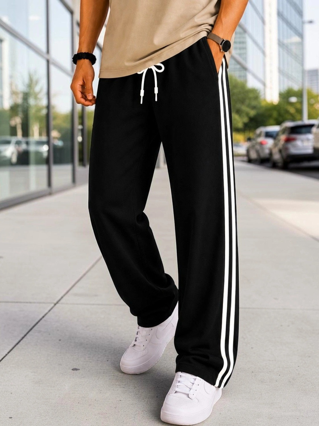 MOJAMEDI Men Straight Fit Training Track Pants