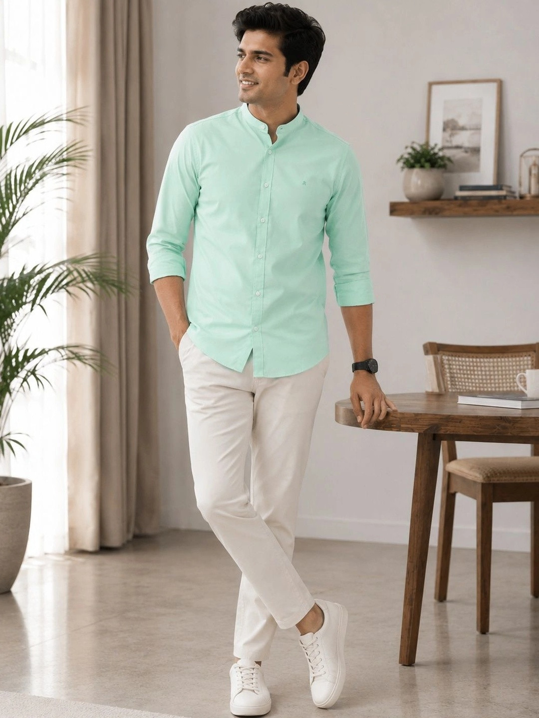 SZN Men Slim Fit Casual Shirt