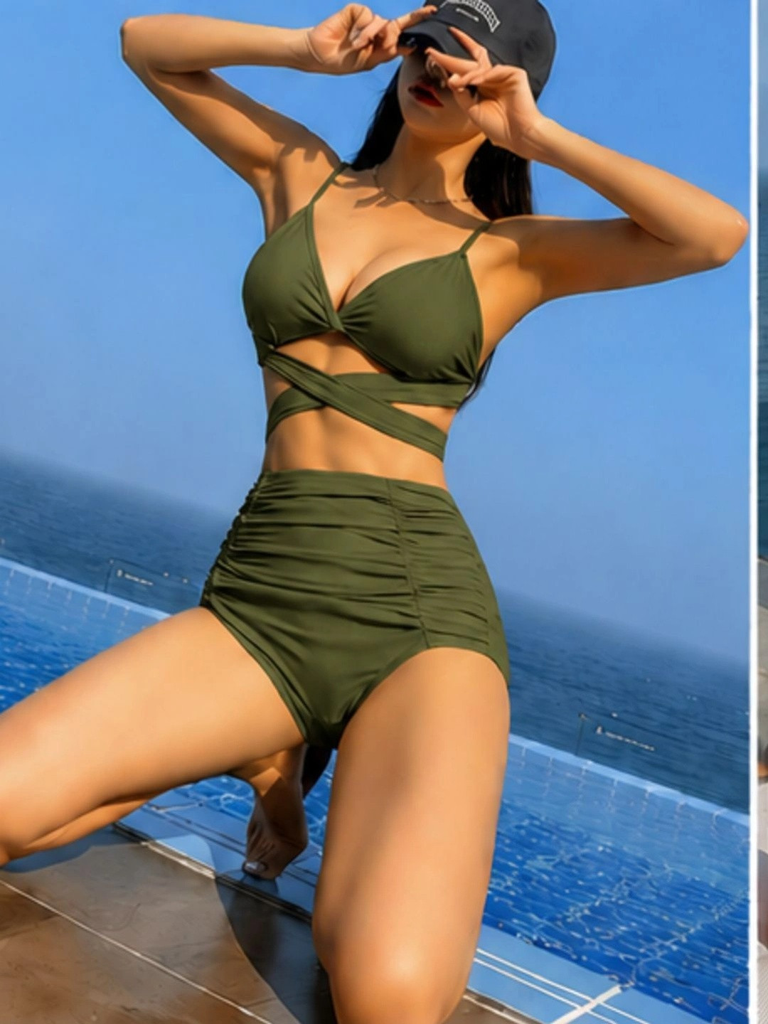 GEETARTS V-Neck Swim Bikini Set