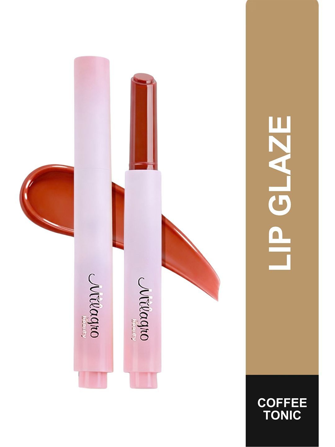Milagro Beauty Lip Glaze Hydrating High Shine Gloss Balm with Shea Butter - 2.5 g