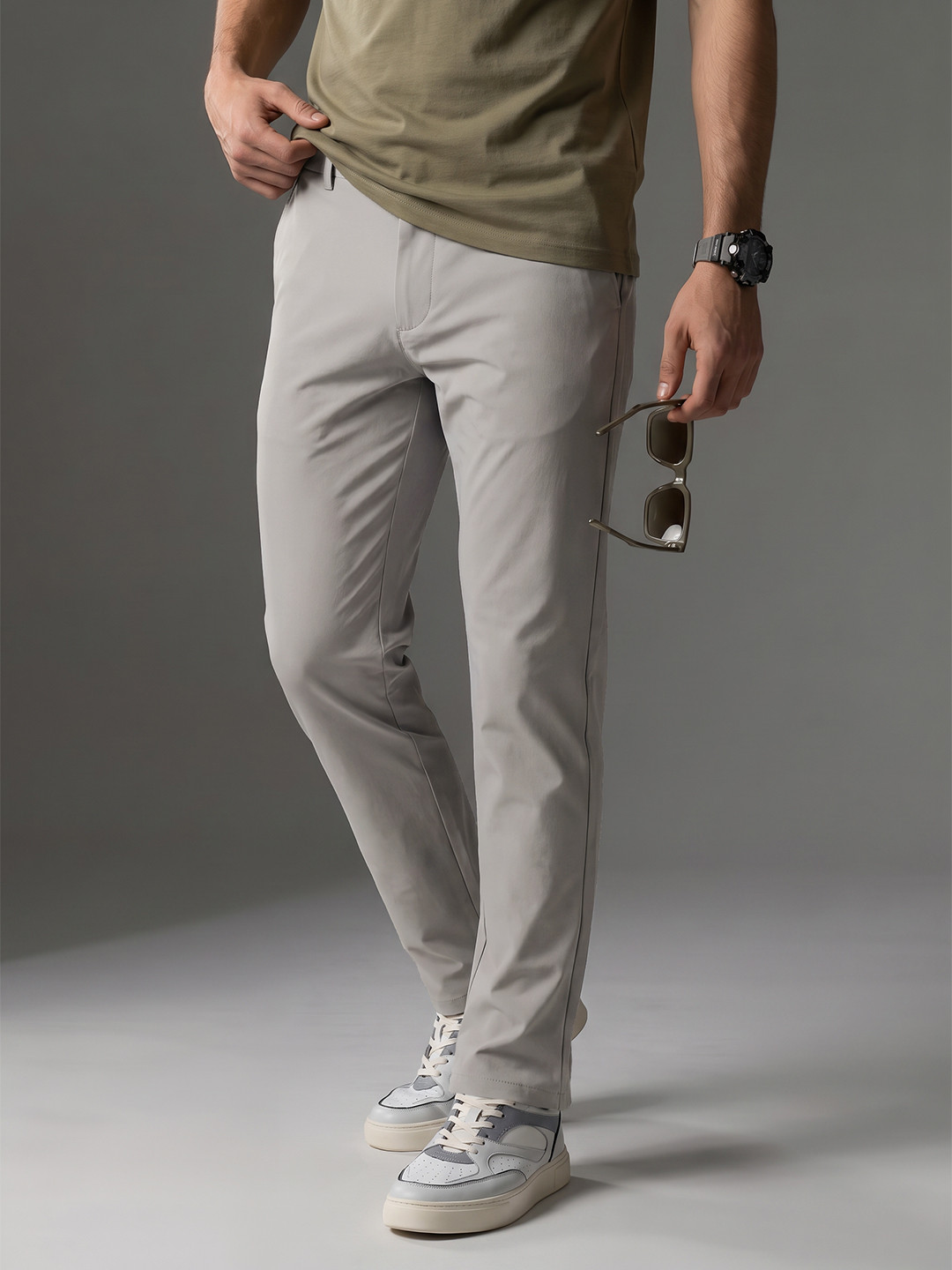FCUK Men Chinos Casual Trouser