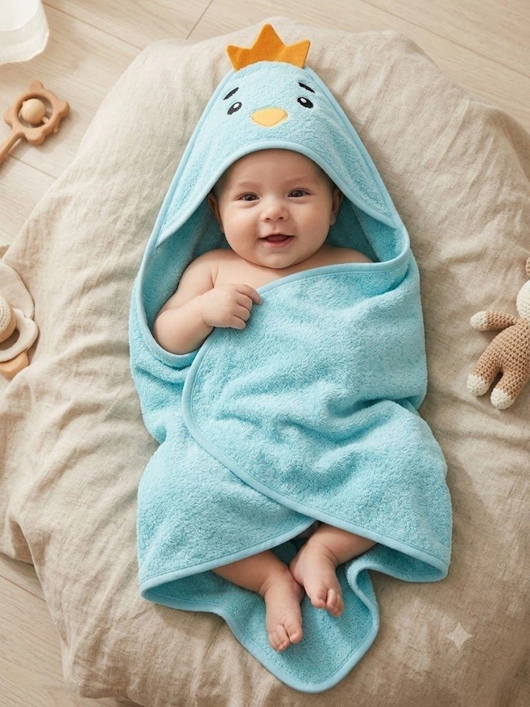 Creeva Blue 1 Cotton 460 GSM Bath Towel