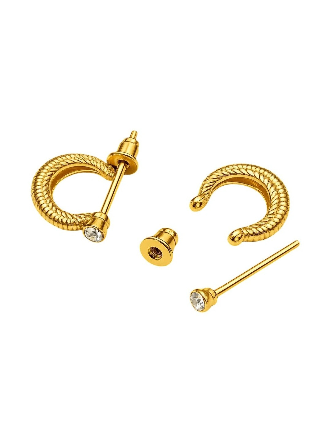 Airtick Circular Half Hoop Earrings