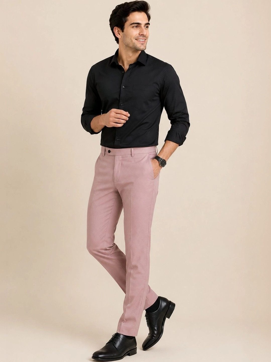 SZN Men Pleated Trousers