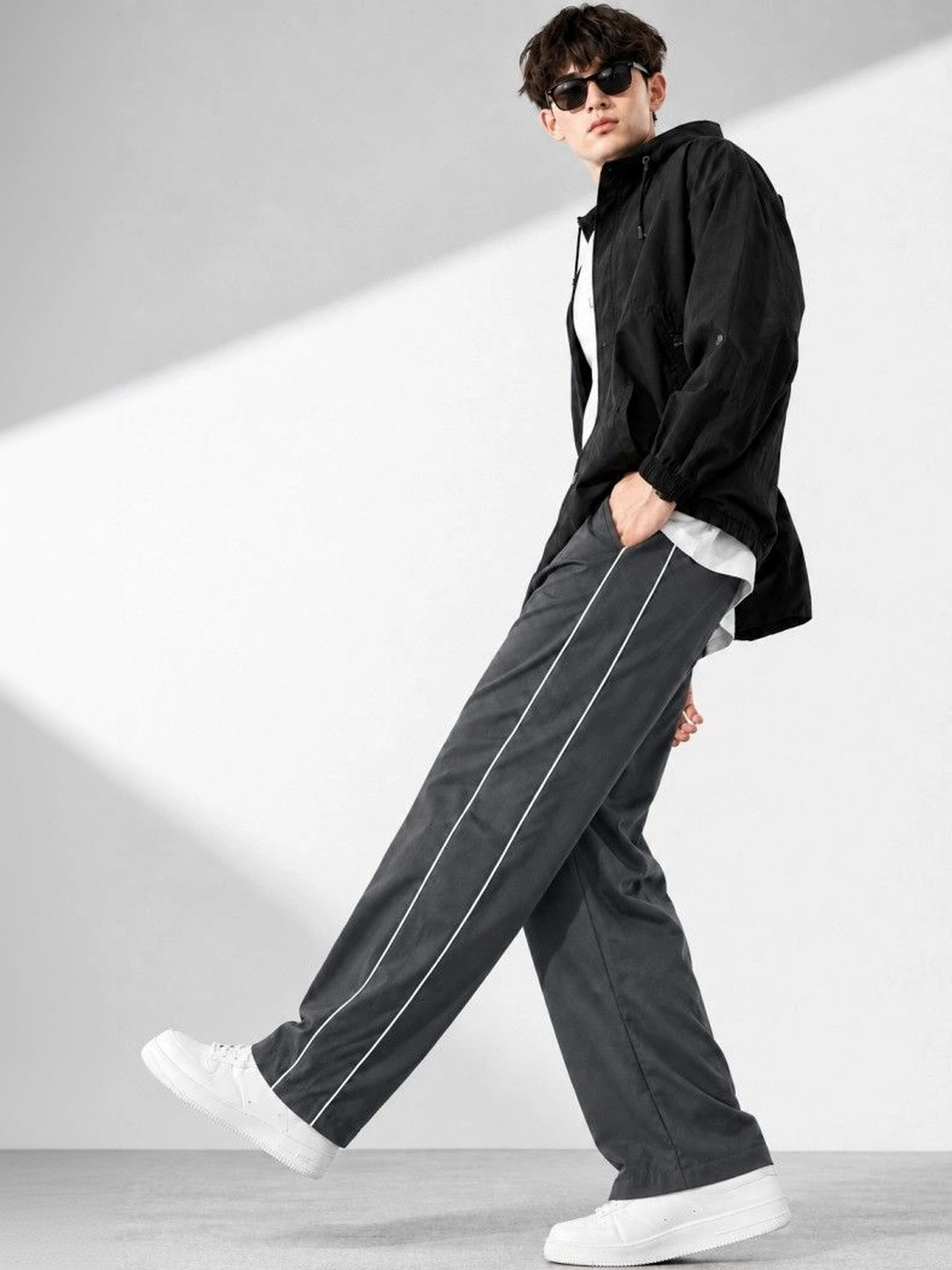 Netclick Men Straight Fit Training Track Pants