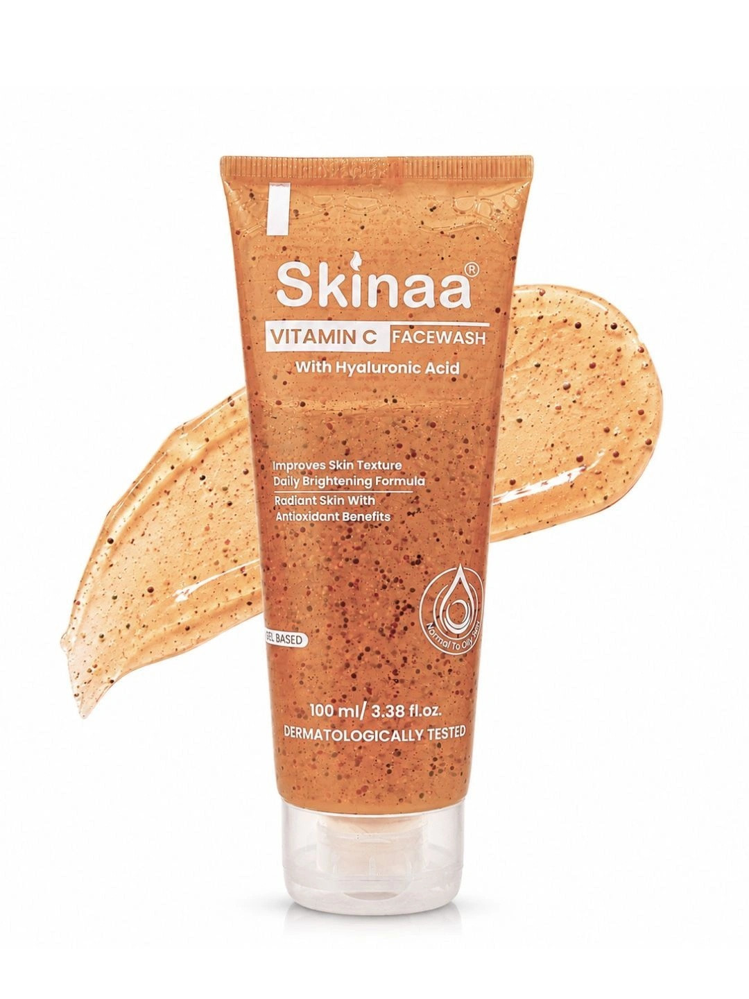 SKINAA Vitamin C Face Wash For Oily & Dry Skin Brightening Cleanser with Aloe vera 100ml