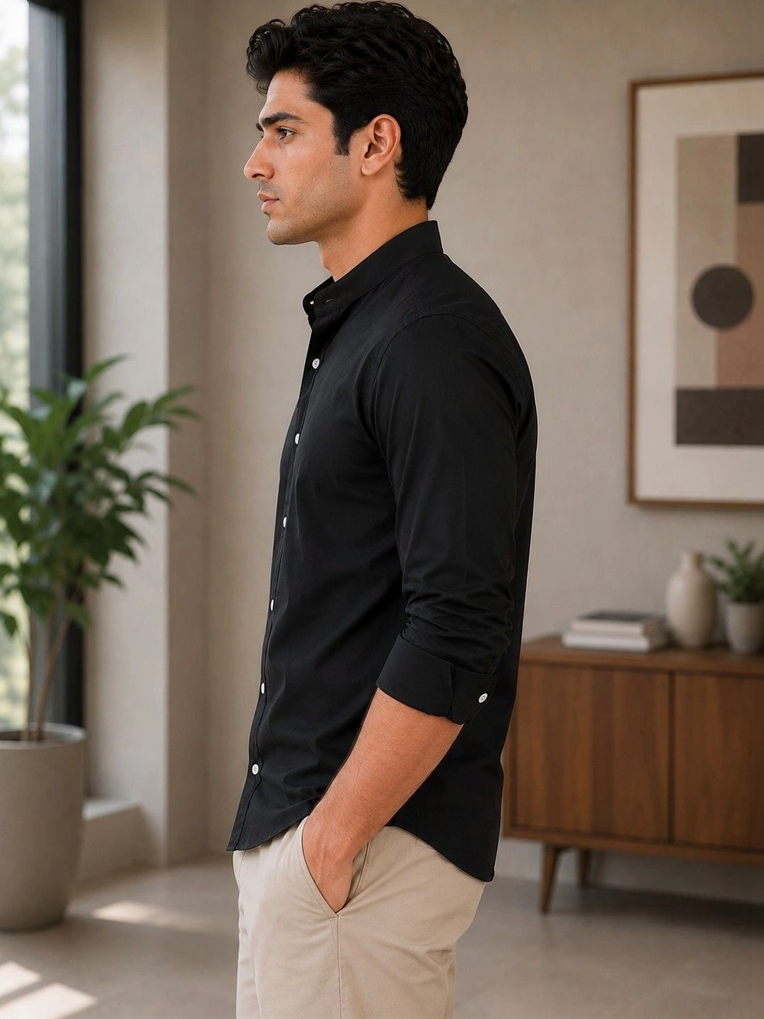 FUBAR Men Slim Fit Casual Shirt
