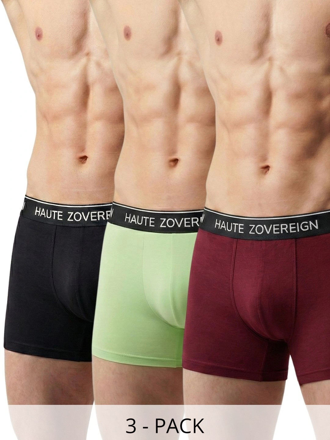 Haute Zovereign Pack of 3 Modal Solid Trunks
