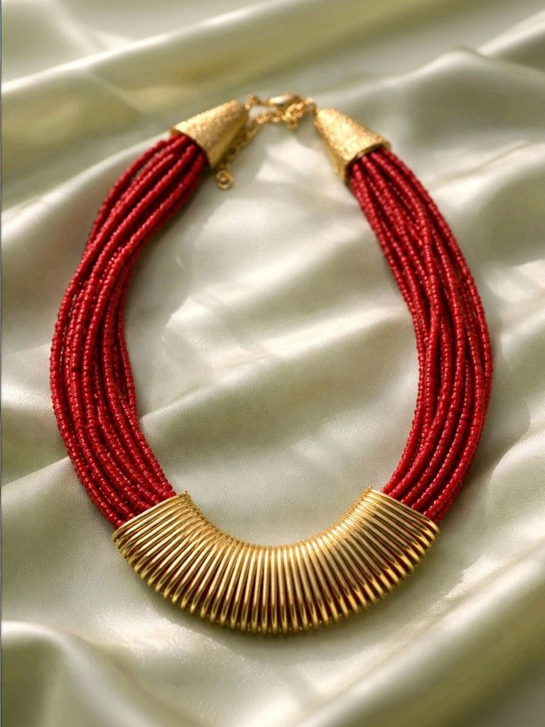 RICHEERA Brass Gold-Plated Bohemian Necklace