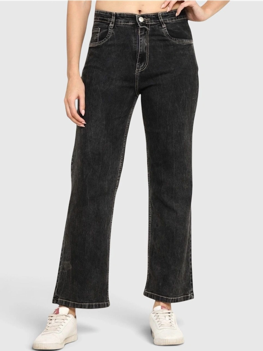 Angelo Women Wide Leg High-Rise Stretchable Jeans