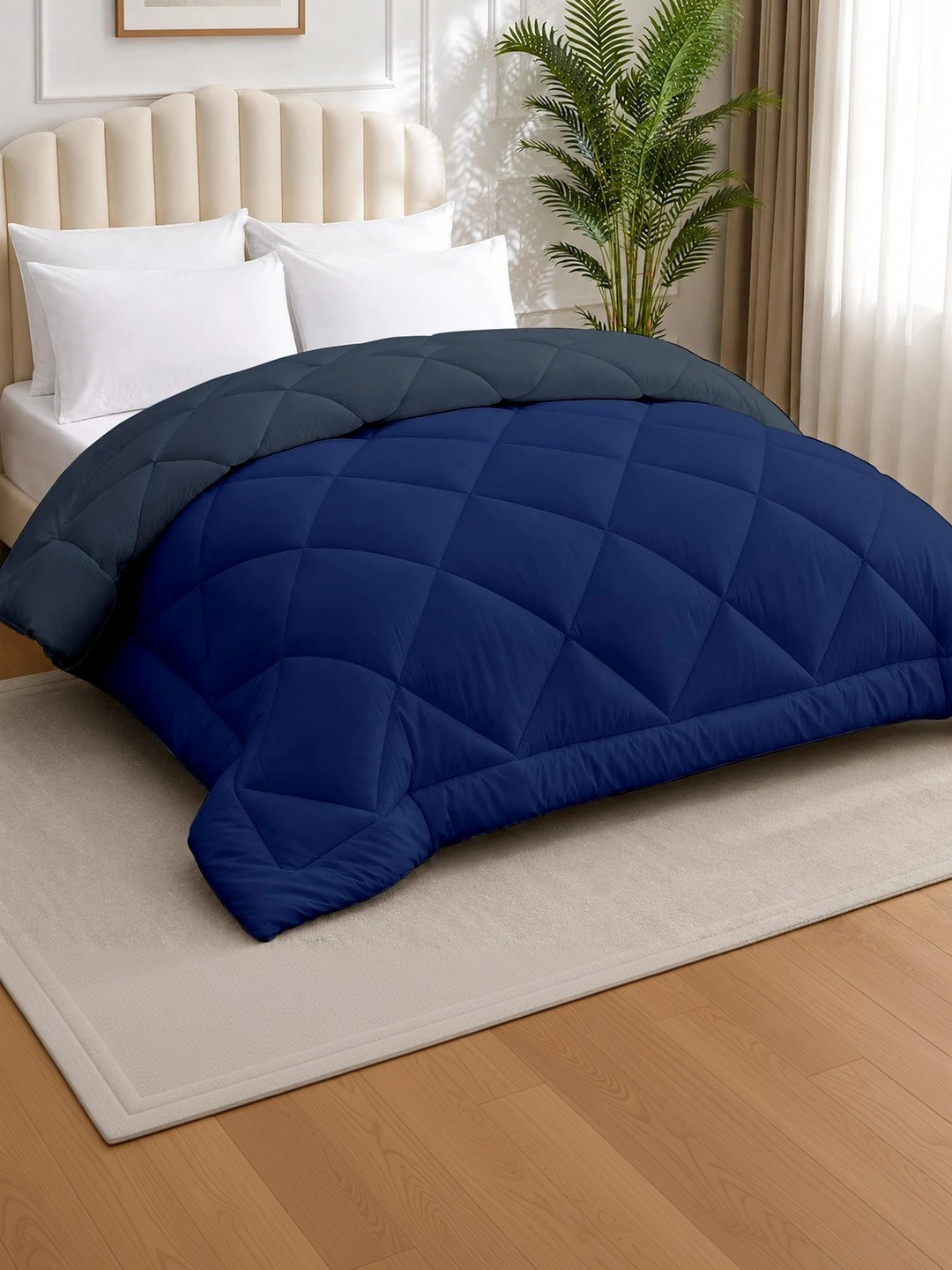 AYKA Navy Blue & Charcoal Heavy Winter 300 GSM Duvet