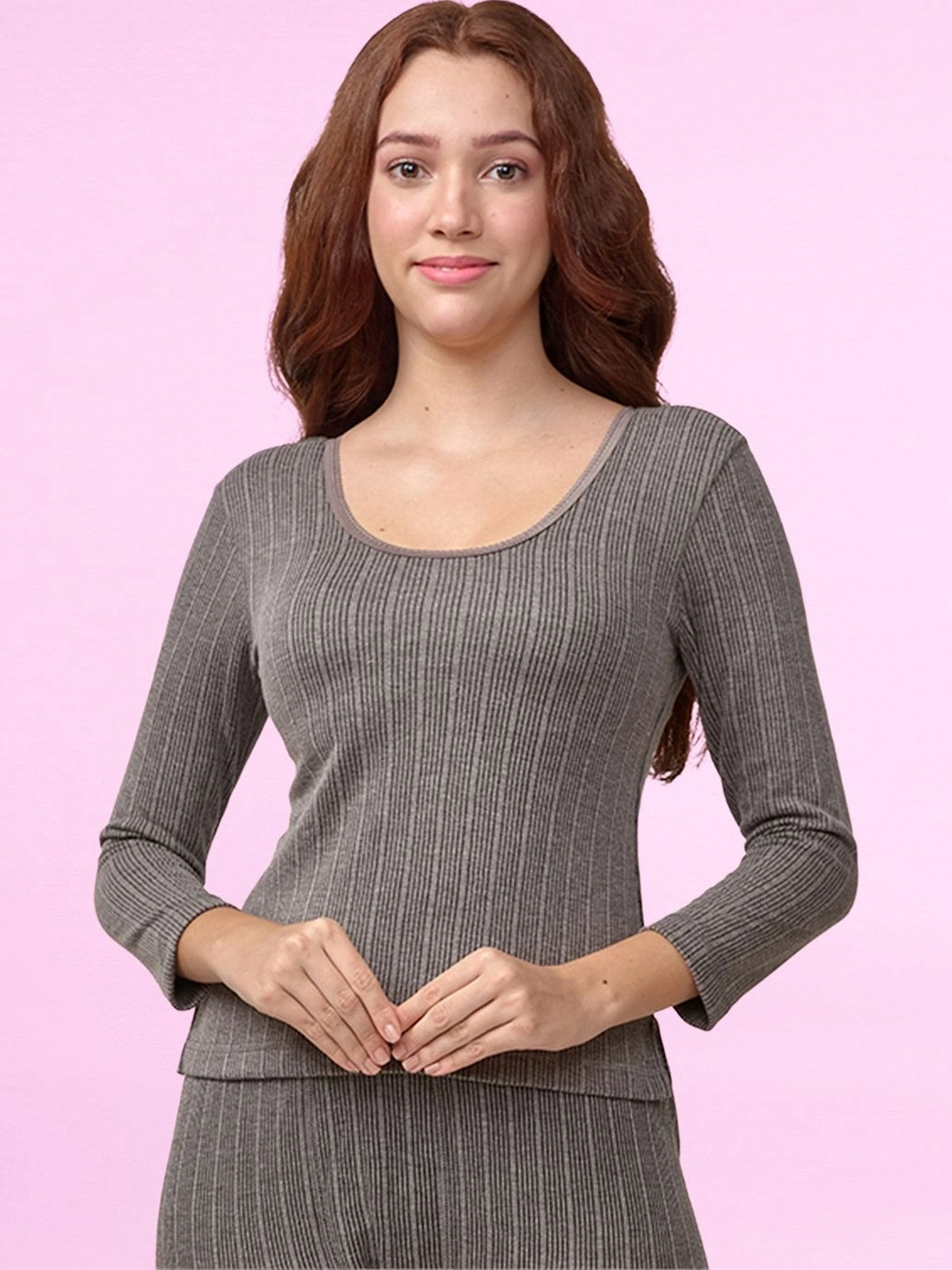 INFERNO Women Polycotton Three Quarter Short Thermal Top