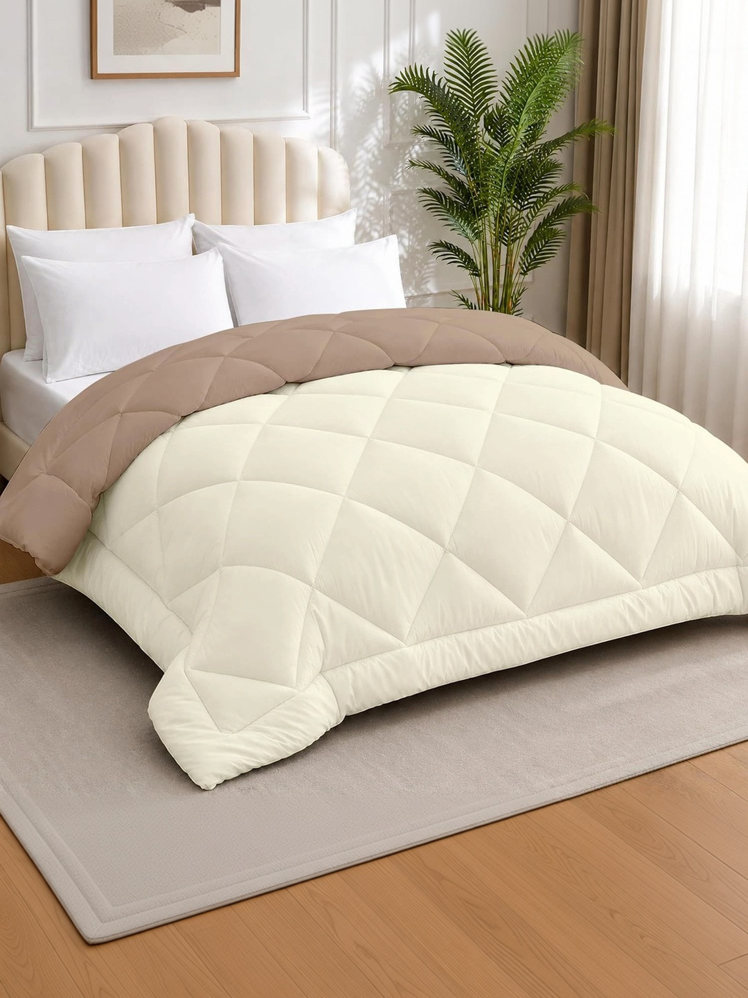 AYKA Taupe & Cream-Coloured Heavy Winter 300 GSM Duvet