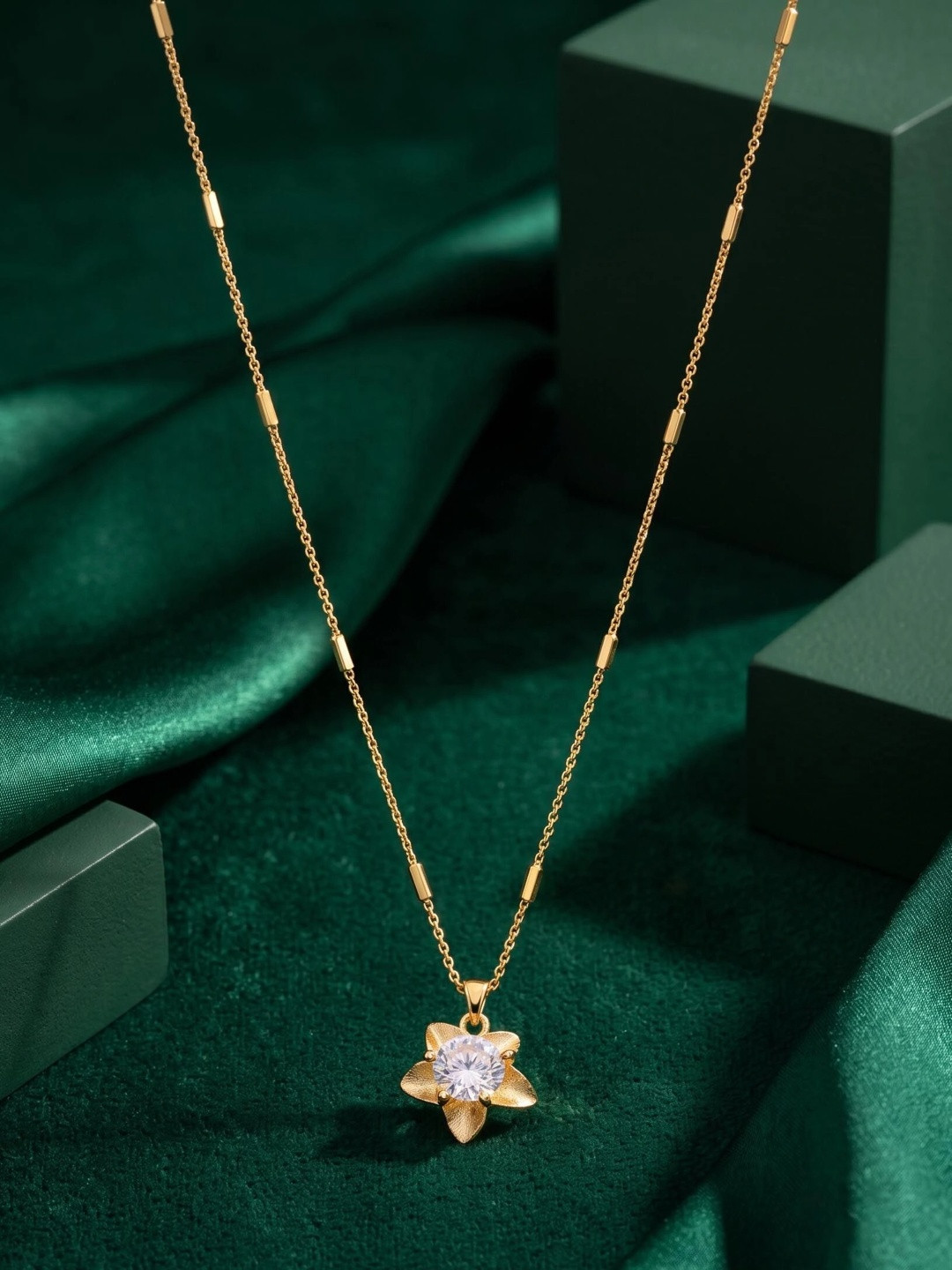 Sangria Brass Gold-Plated Necklace